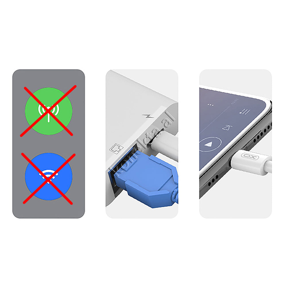 Adaptor Me Porte Interneti LAN (RJ45) Me Kabell Lightning