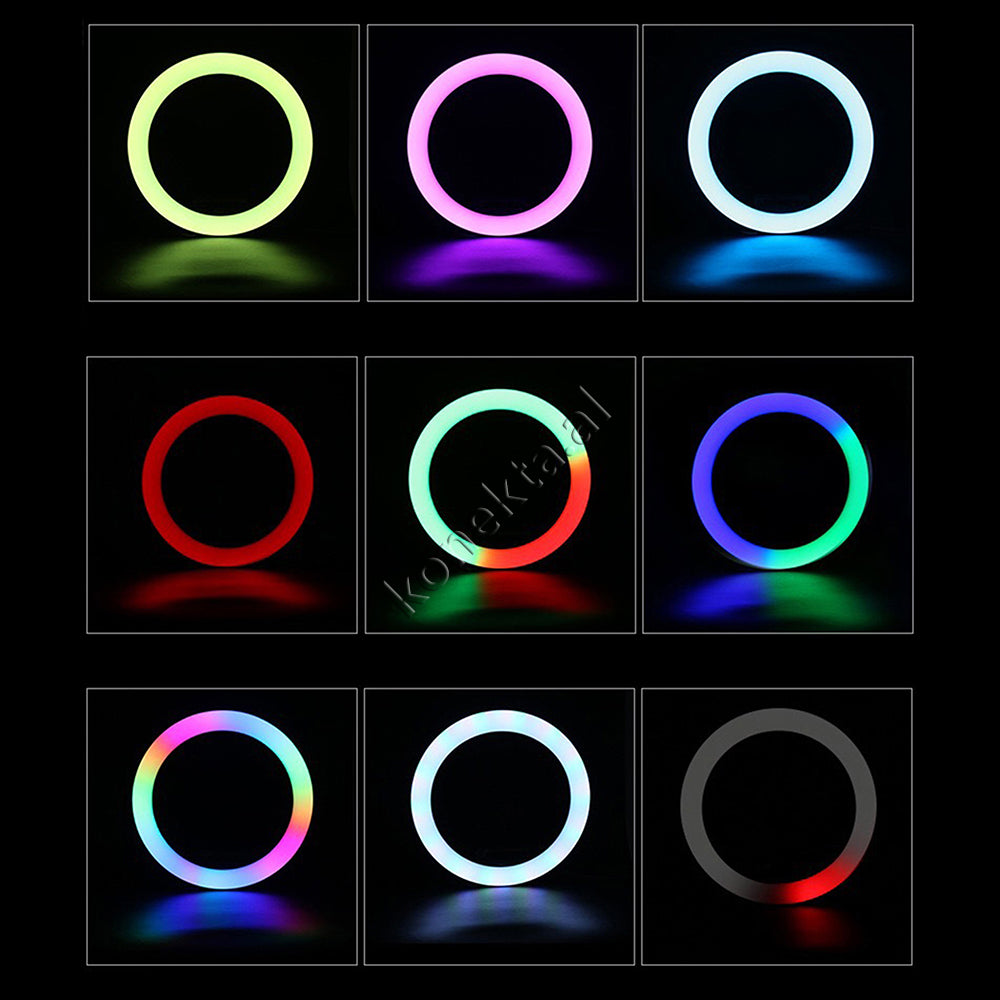 Trekembesh (Tripod) Me Drite Rrethore LED RGB Me Ndricim Perfekt