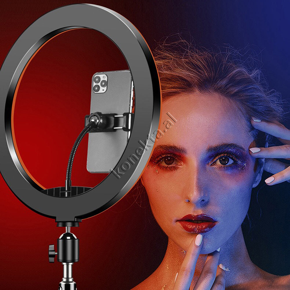 Trekembesh (Tripod) Me Drite Rrethore LED RGB Me Ndricim Perfekt