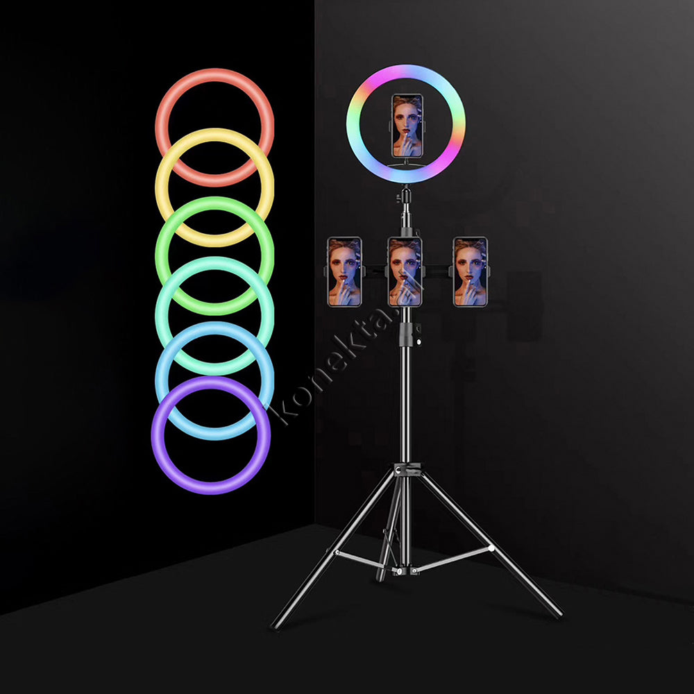 Trekembesh (Tripod) Me Drite Rrethore LED RGB Me Ndricim Perfekt