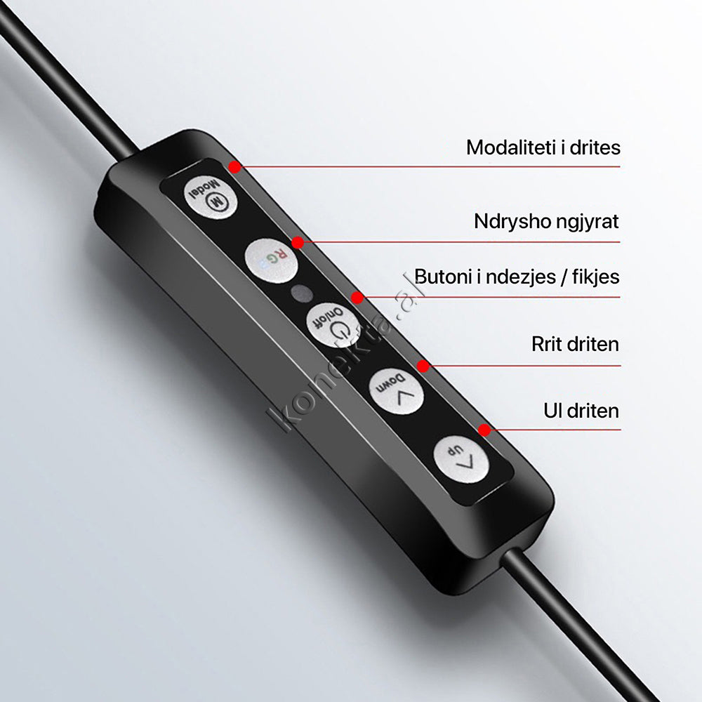 Trekembesh (Tripod) Me Drite Rrethore LED RGB Me Ndricim Perfekt