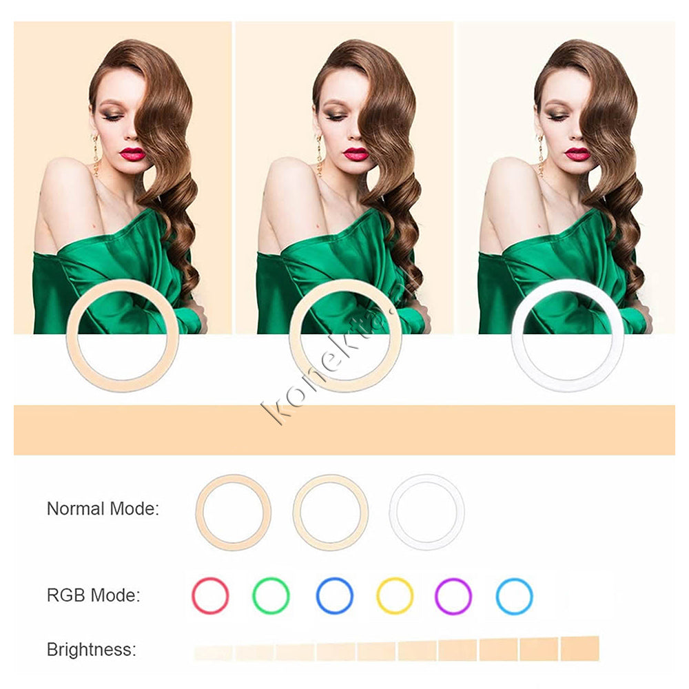 Trekembesh (Tripod) Me Drite Rrethore LED RGB Me Ndricim Perfekt