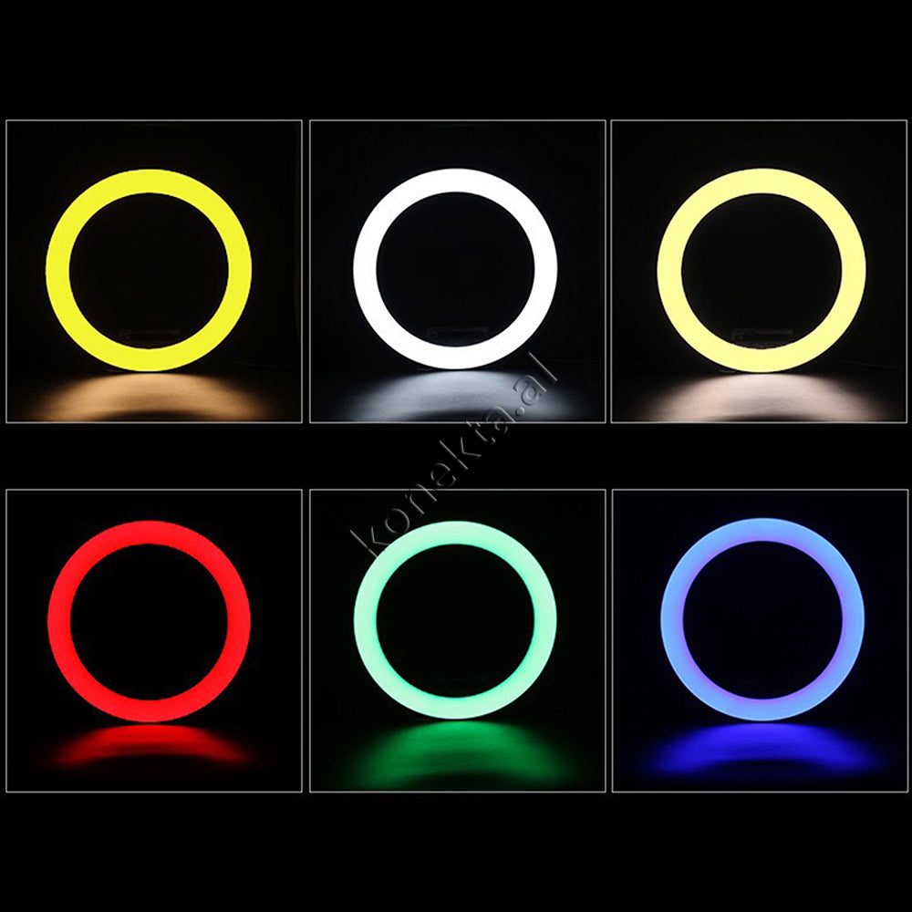 Trekembesh (Tripod) Me Drite Rrethore LED RGB Me Ndricim Perfekt