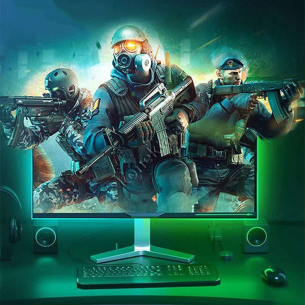 LLAMBE RGB ADESIV 1m BASEUS 2 NE 1 ME SHIRIT ZGJATUES RGB 1m 5W