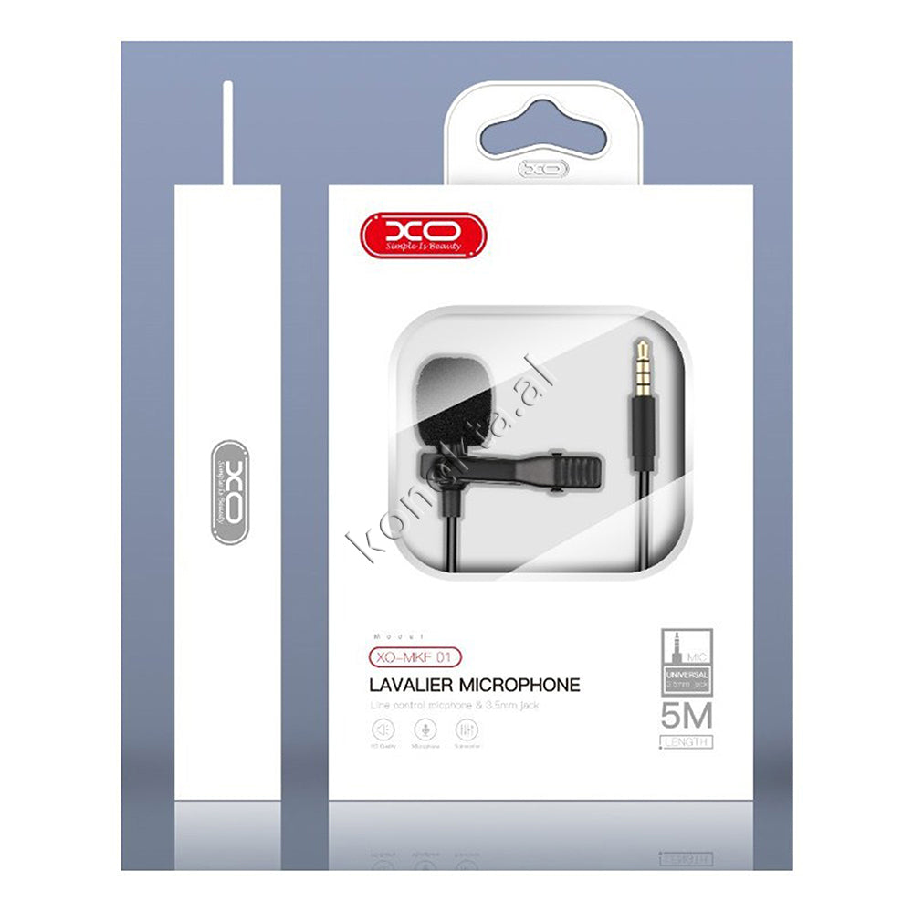 MIKROFON MINI PORTABEL XO QE KAPET TEK JAKA ME PORTE AUX 3.5MM / LIGHTNING / TYPE-C -2M