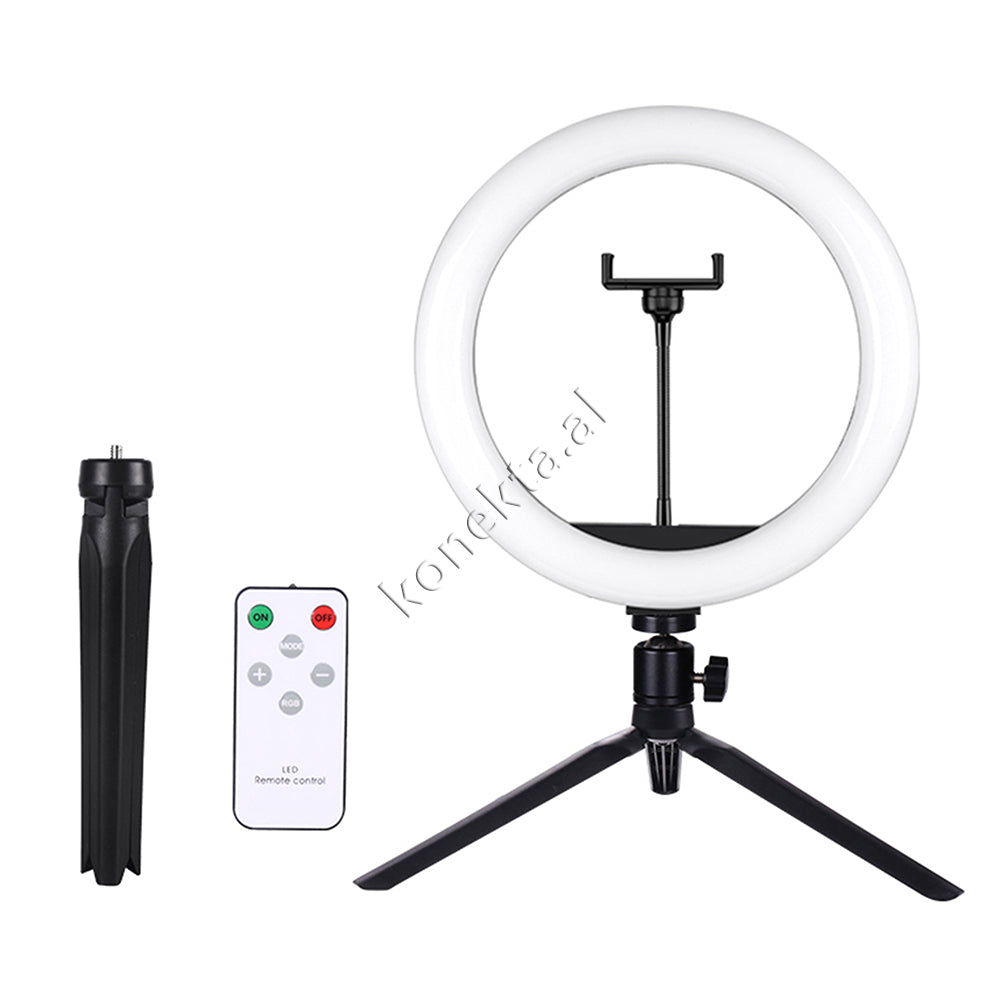 Trekembesh (Tripod) Me Drite Rrethore LED RGB Me Ndricim Perfekt