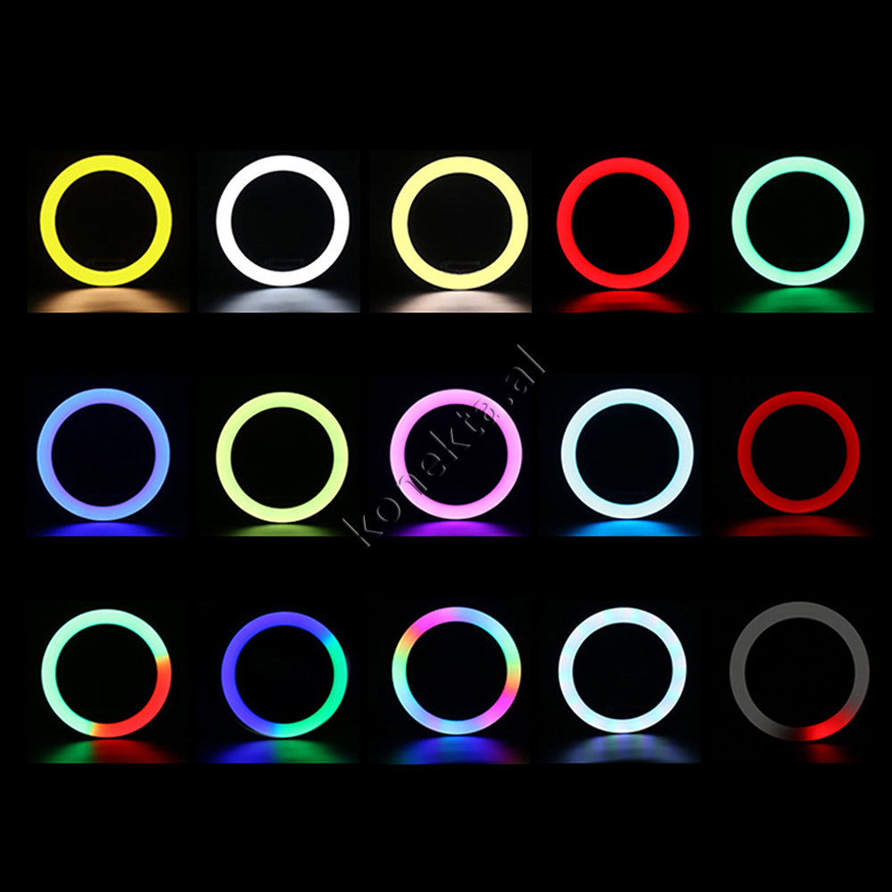 Trekembesh (Tripod) Me Drite Rrethore LED RGB Me Ndricim Perfekt