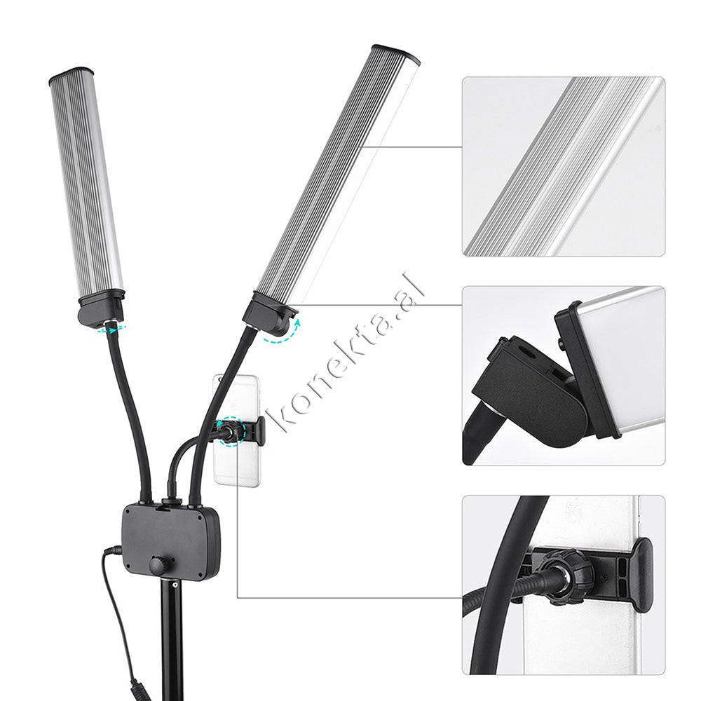 Trekembesh ( Tripod ) Me Drite LED Profesionale