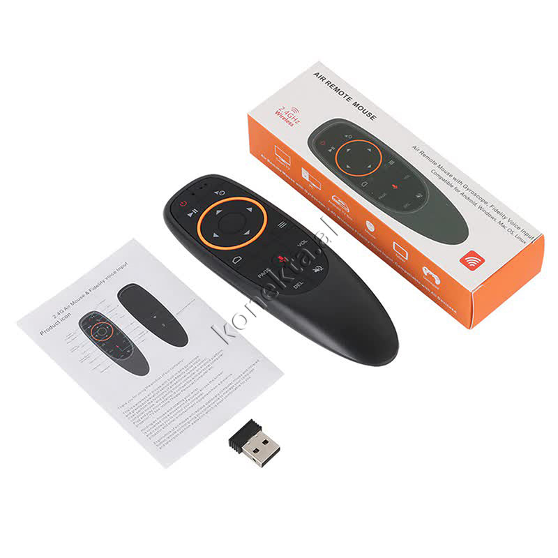 Telekomande Smart Multifunksionale Wireless G10 Air Mouse Per Smart Tv, Android Box, Pc Etj