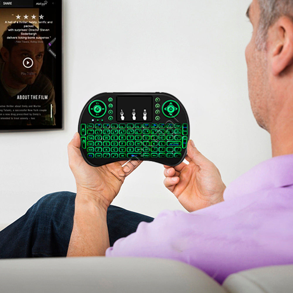 Telekomande Smart Multifunksionale Wireless I8 Me Tastiere Dhe Maus Per Smart Tv, Android Box, Pc Etj