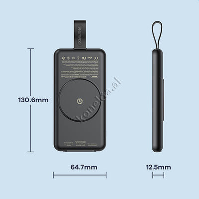 Bateri E Jashtme 10000mah Me Porte Usb / Type-c + Karikim Wireless