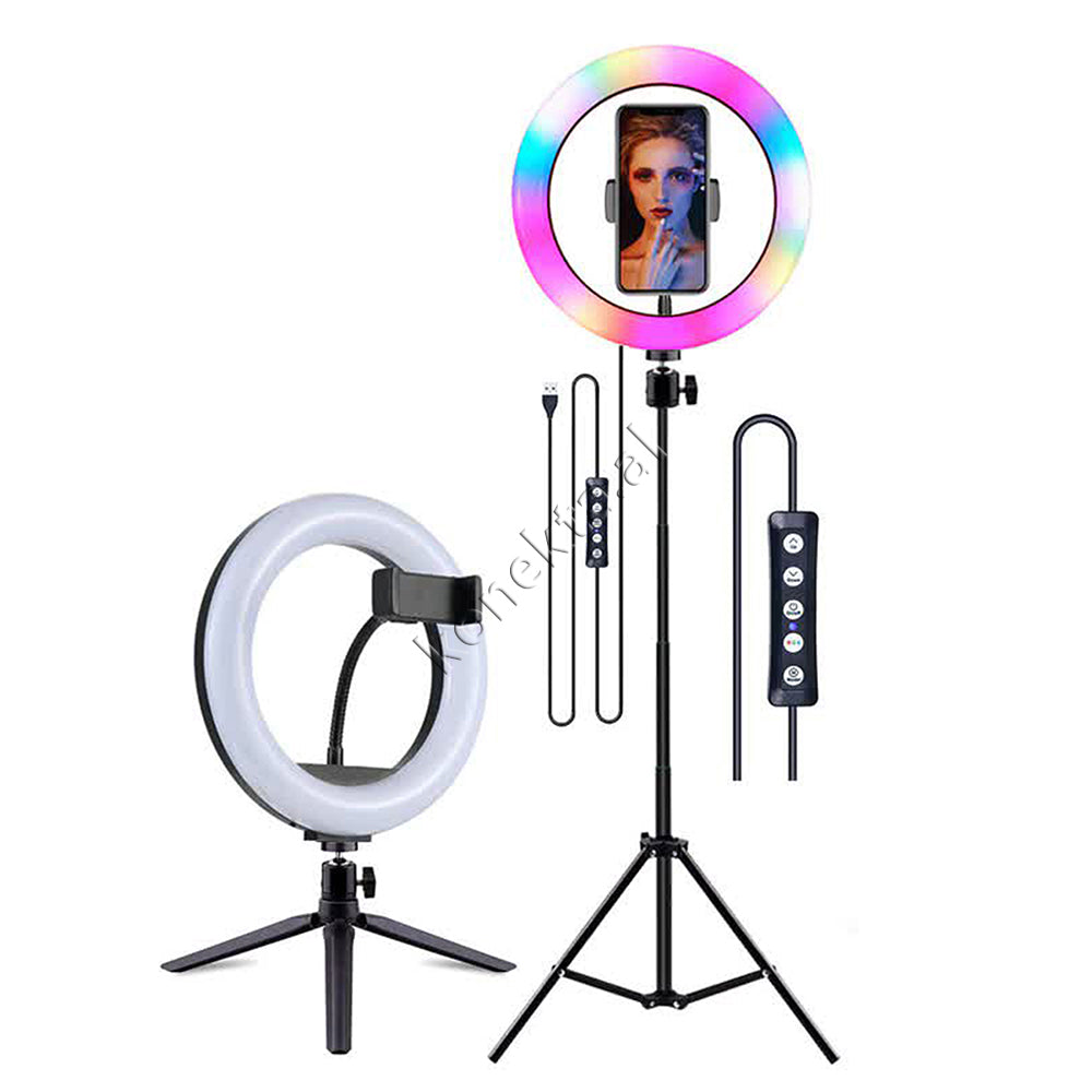 Trekembesh (Tripod) Me Drite Rrethore LED RGB Me Ndricim Perfekt
