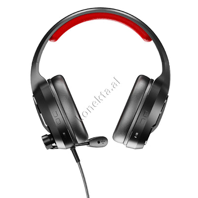 Kufje Headphones Gaming Moxom Me Llambe RGB Dhe Fishe Aux 3.5mm