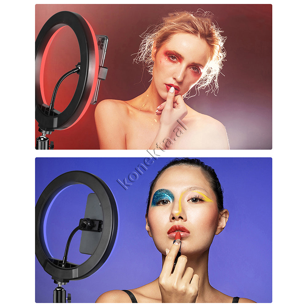 Trekembesh (Tripod) Me Drite Rrethore LED RGB Me Ndricim Perfekt