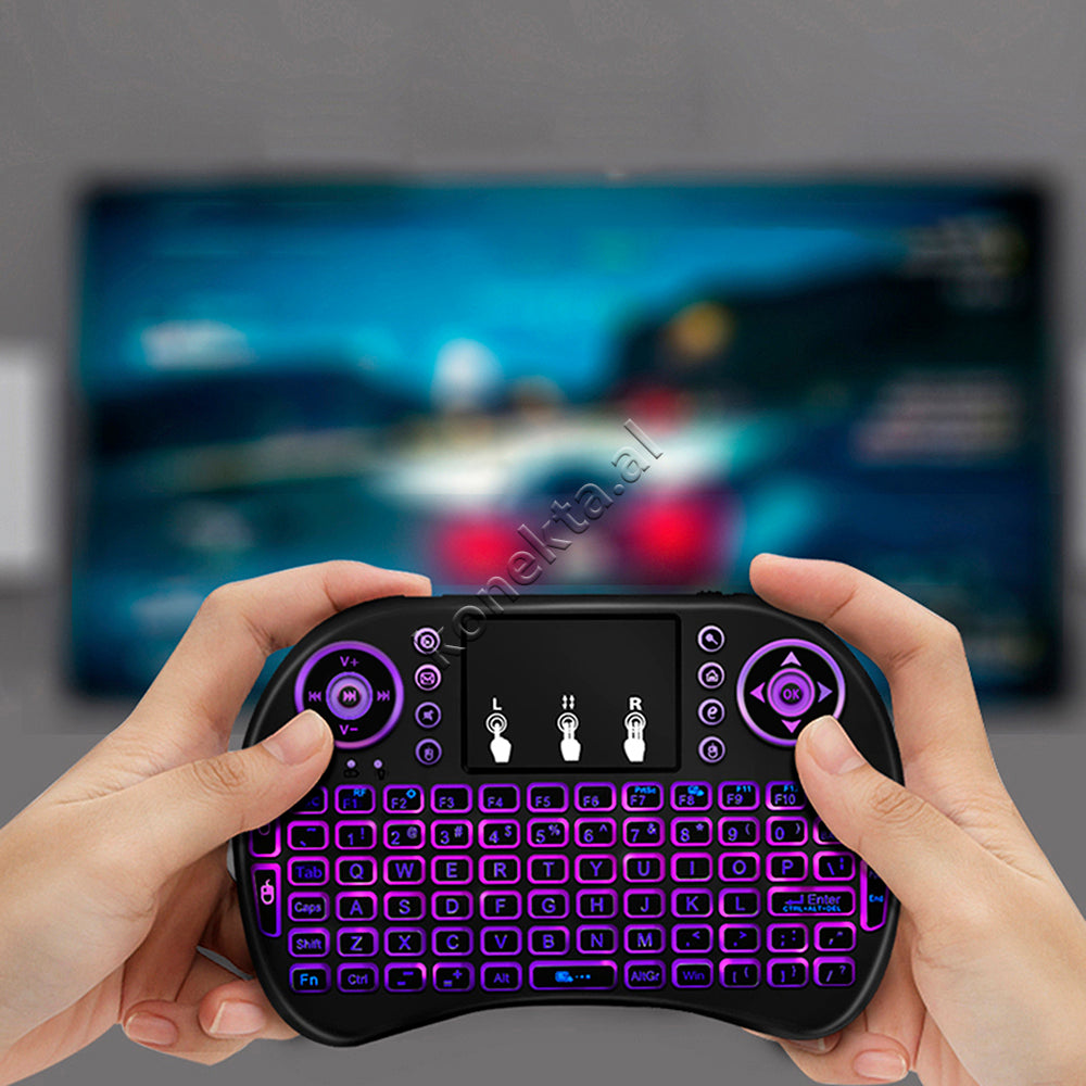 Telekomande Smart Multifunksionale Wireless I8 Me Tastiere Dhe Maus Per Smart Tv, Android Box, Pc Etj