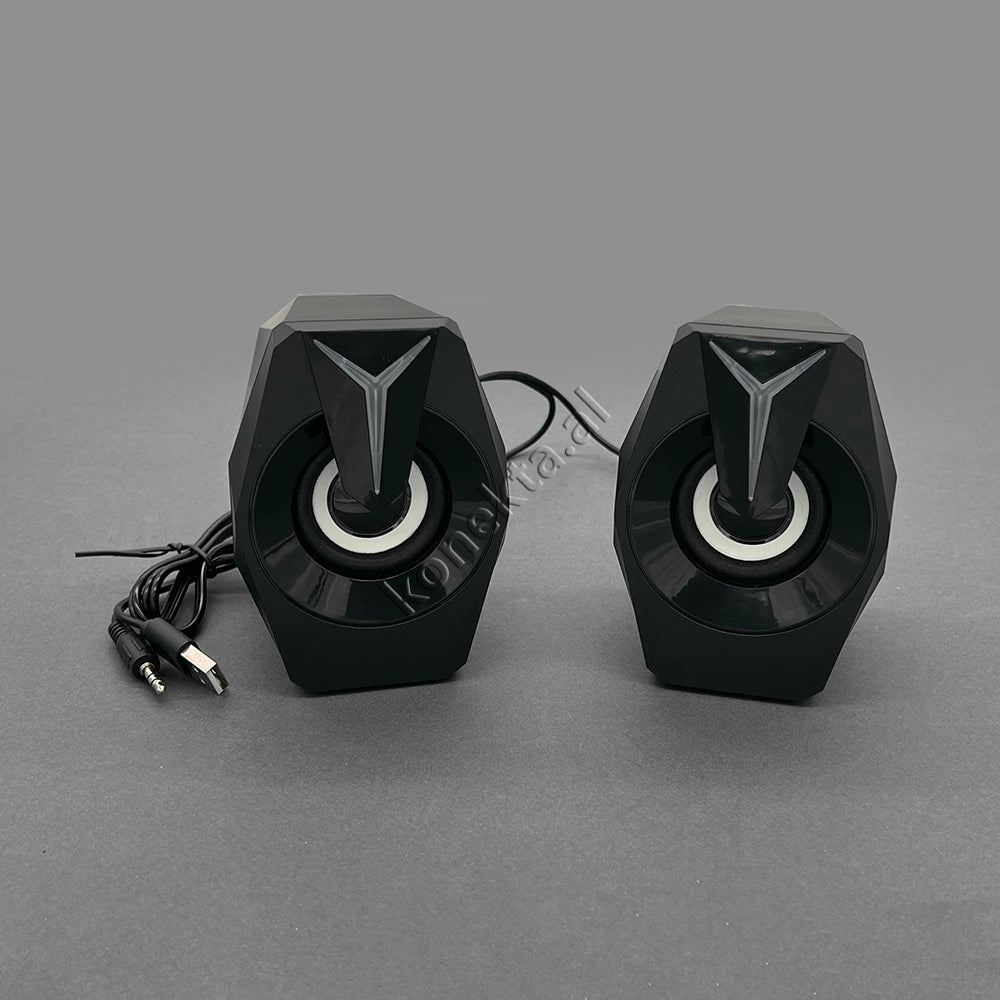 Bokse Per Kompjuter Me Aux Dhe Usb Me Llambe Multimedia Speakers