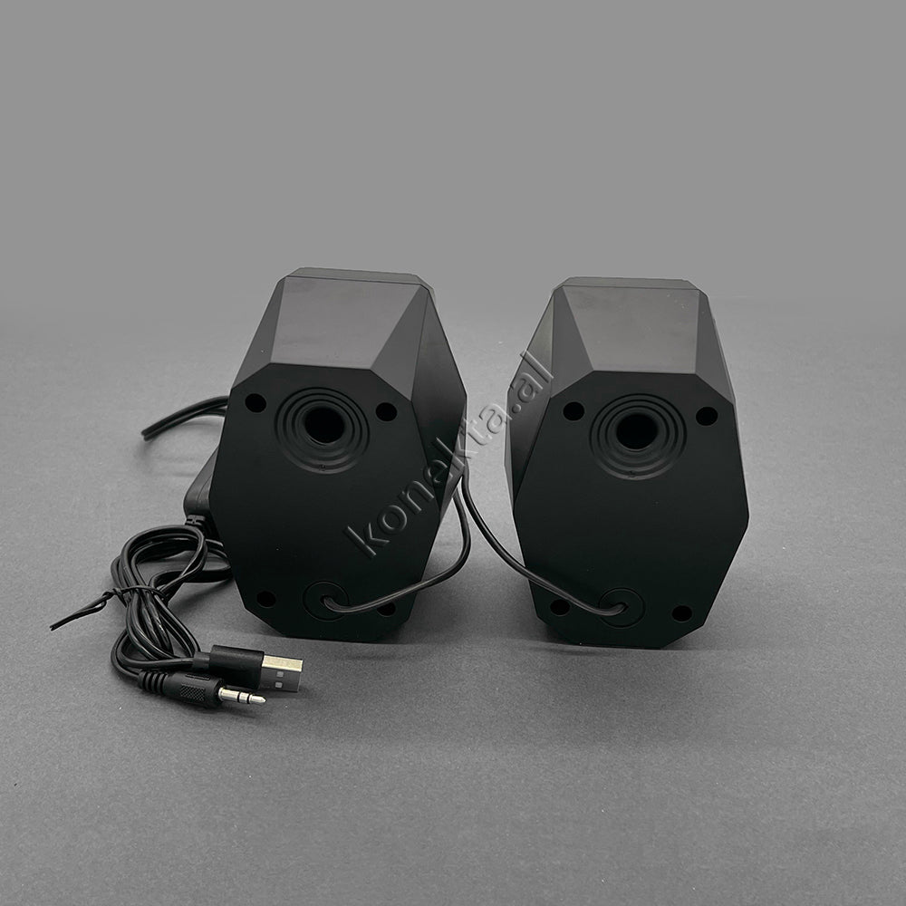 Bokse Per Kompjuter Me Aux Dhe Usb Me Llambe Multimedia Speakers