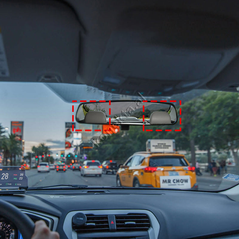 Pasqyre Per Makine Me 2 Kamera Rregjistruese Fhd Hd 1080p Per Rrugen Dhe Per Parkim