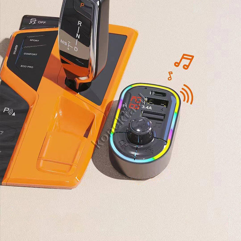 Adaptor Karikimi Fast Charge Dhe MP3 Me Bluetooth Moxom