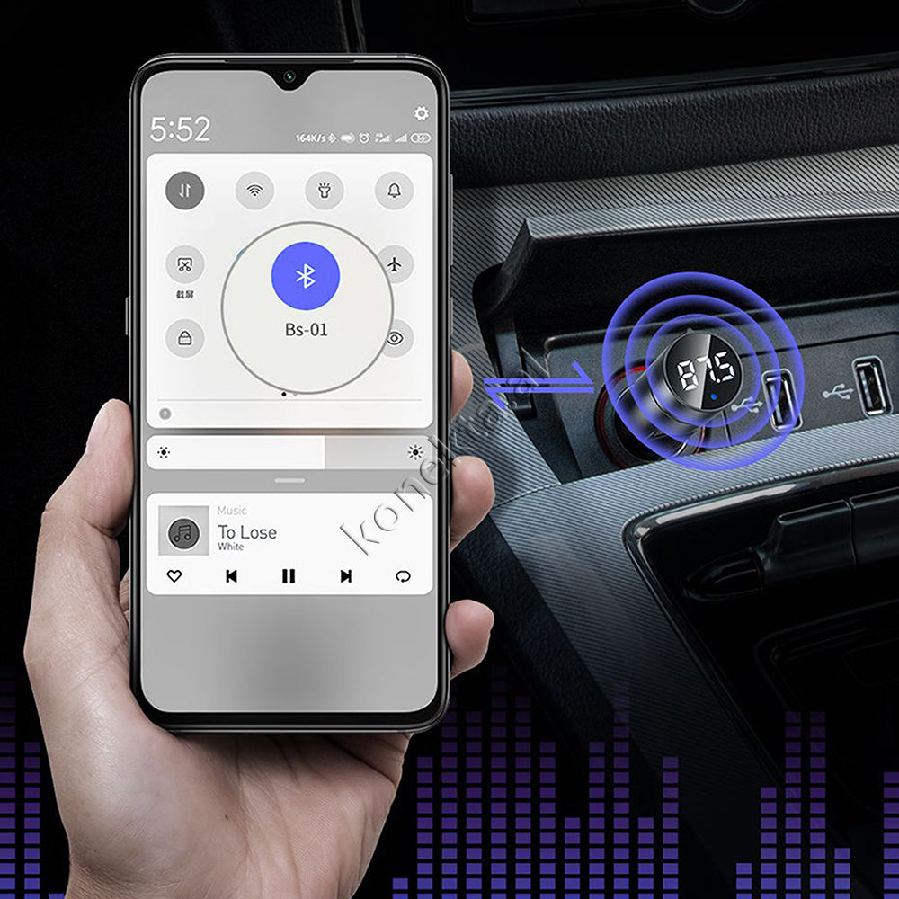 Karikues I Shpejte Makine Me Dizenjim Te Vecante Dhe Mp3 Me Bluetooth Baseus