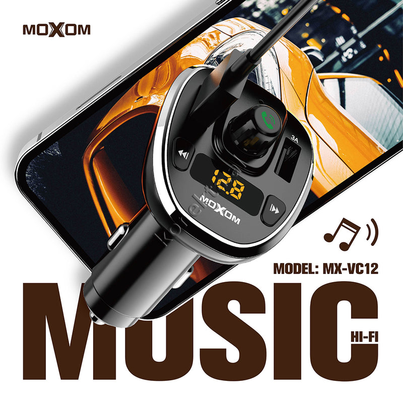 Adaptor Audio Me Bluetooth + Mikrofon Të Integruar Moxom 15W