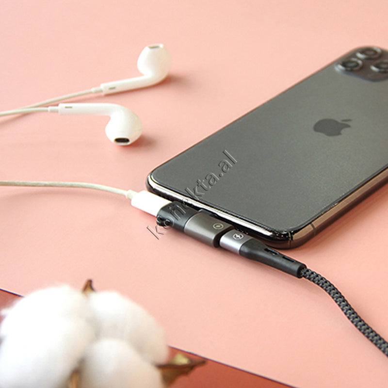 Adaptor Audio 2 në 1 për iPhone dhe jo vetëm
