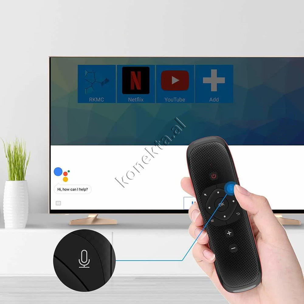 Telekomande Smart Multifunksionale Wireless W3 Air Mouse Me Tastiere Dhe Maus Per Smart Tv, Android Box, Pc Etj