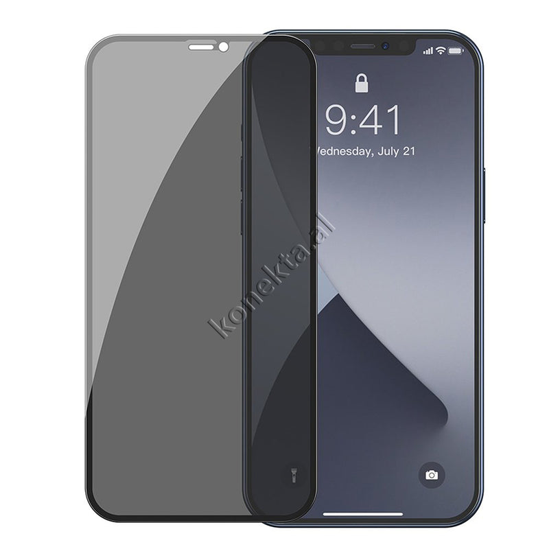 Xham Mbrojtes I Plote 3d Dy Cope Per Mbrojtjen E Privatesise Baseus Privacy Per Iphone 12 Mini / 12 / 12 Pro / 12 Pro Max