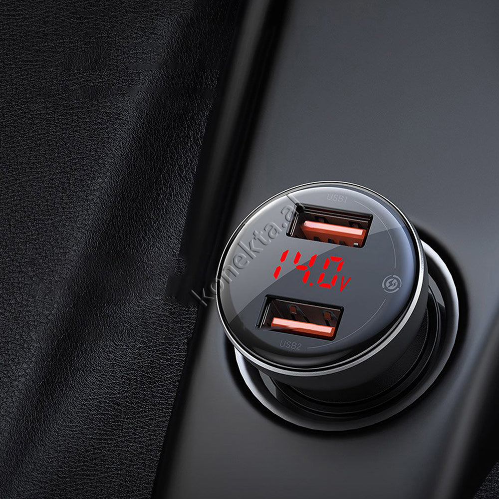 Adaptor Karikimi I Shpejte 45w Me Dy Porta Per Makine Baseus