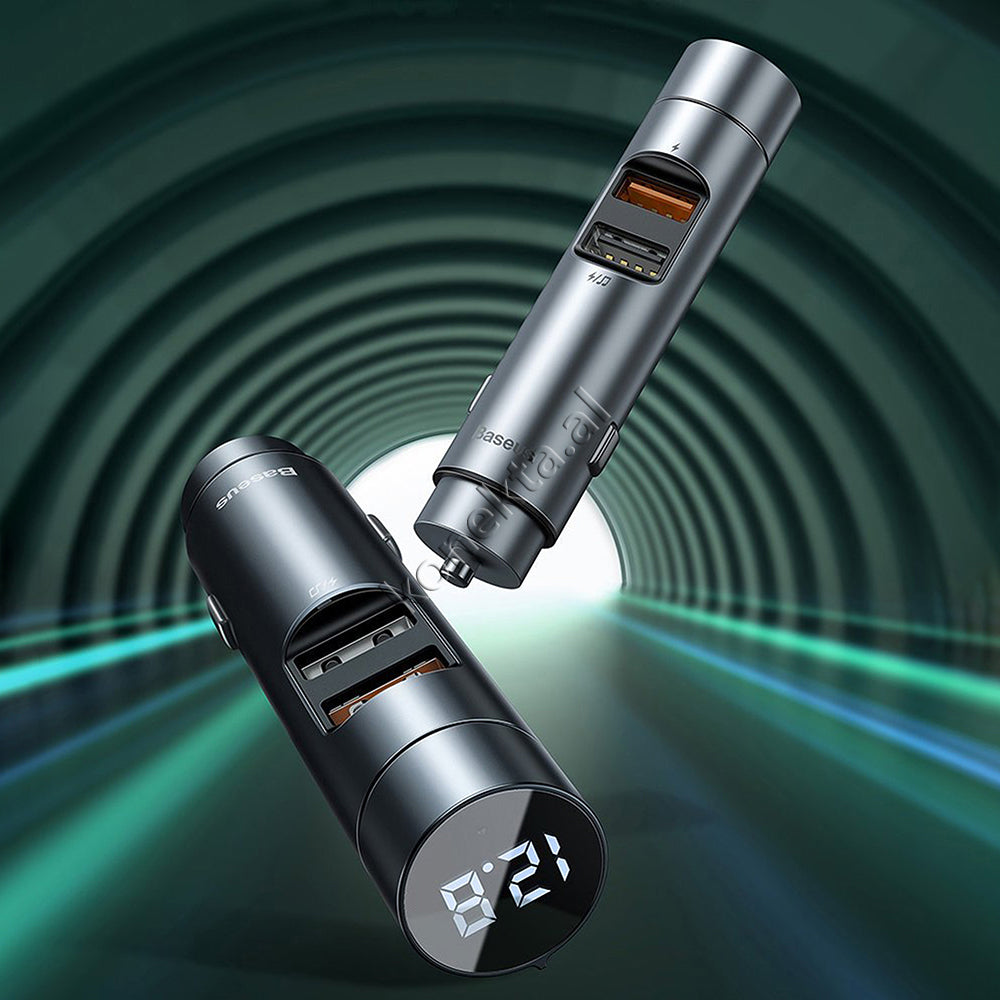 Karikues I Shpejte 18w Makine Me Dizenjim Te Vecante Dhe Mp3 Me Bluetooth Baseus