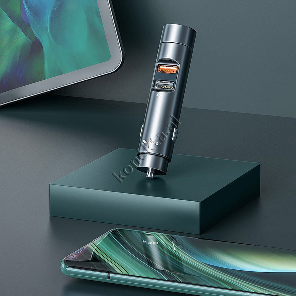 Karikues I Shpejte 18w Makine Me Dizenjim Te Vecante Dhe Mp3 Me Bluetooth Baseus