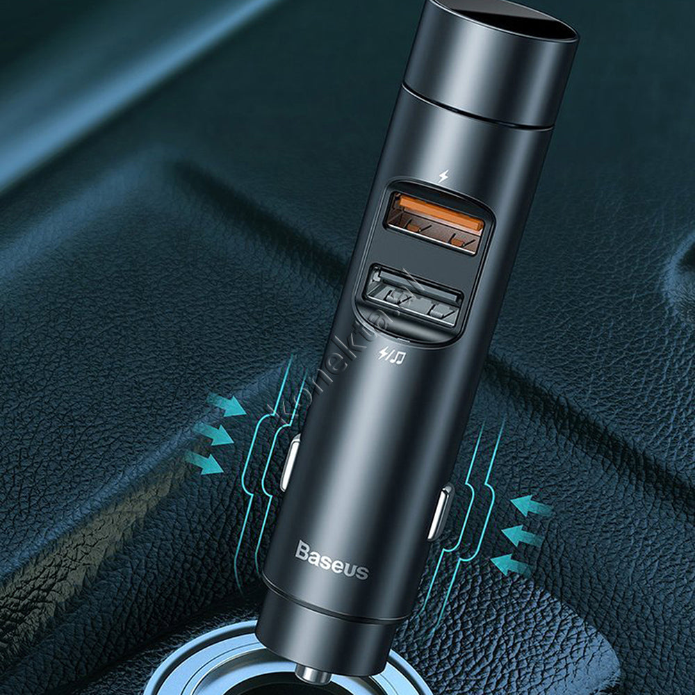 Karikues I Shpejte 18w Makine Me Dizenjim Te Vecante Dhe Mp3 Me Bluetooth Baseus