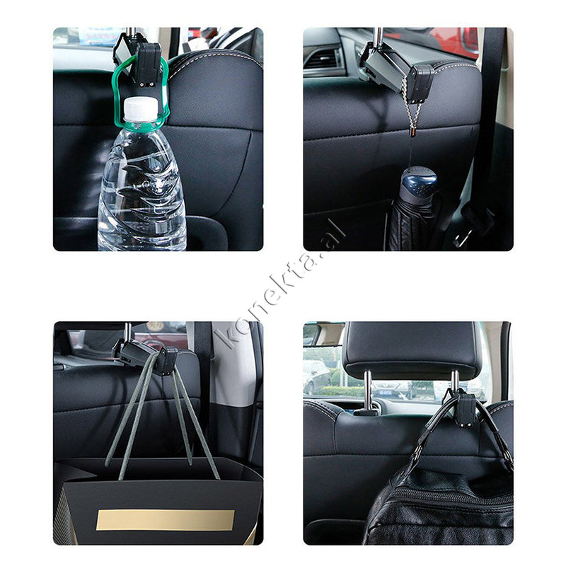 Mbajtese Celulari Per Makine + Varese Gjerash Te Ndryshme Baseus Backseat Vehicle Phone Holder Hook
