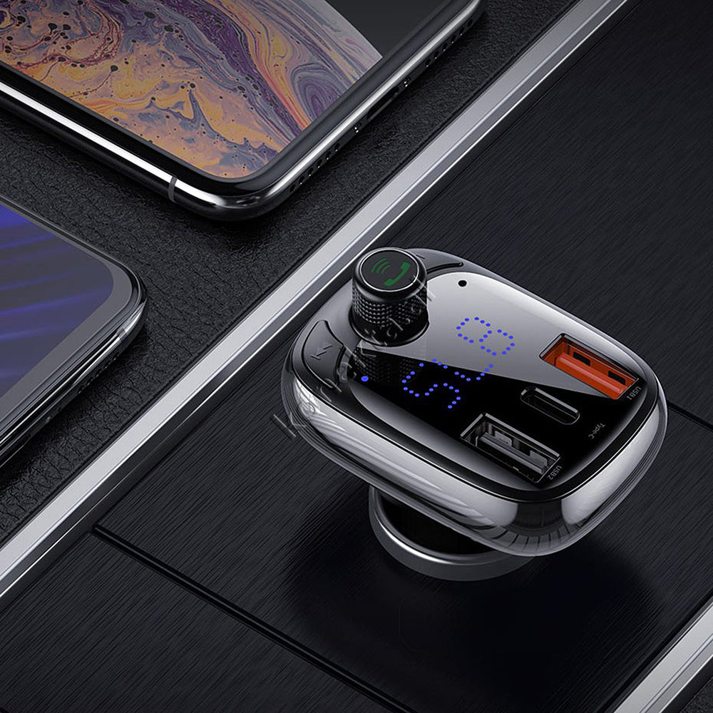 Karikues I Shpejte 36w Makine Me Mp3 Me Bluetooth Dhe Panel Digjital Baseus