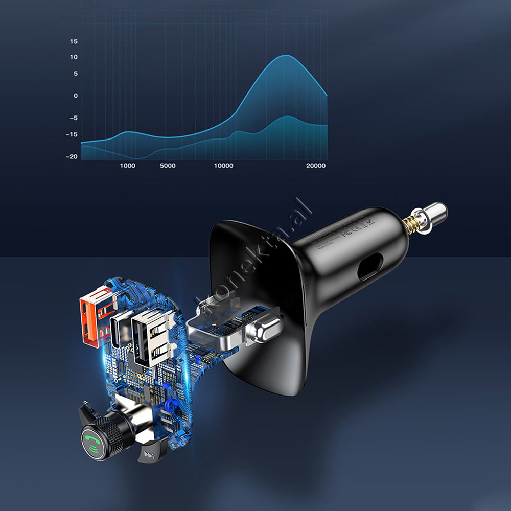 Karikues I Shpejte 36w Makine Me Mp3 Me Bluetooth Dhe Panel Digjital Baseus