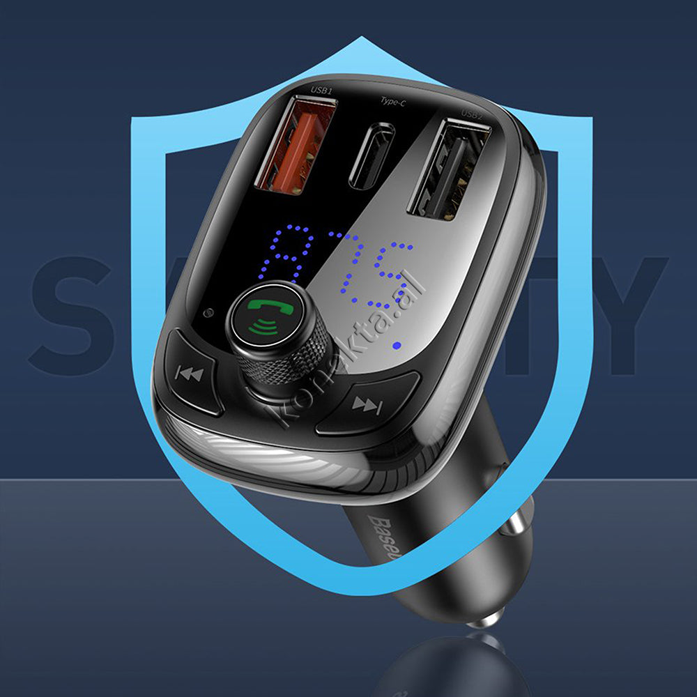 Karikues I Shpejte 36w Makine Me Mp3 Me Bluetooth Dhe Panel Digjital Baseus