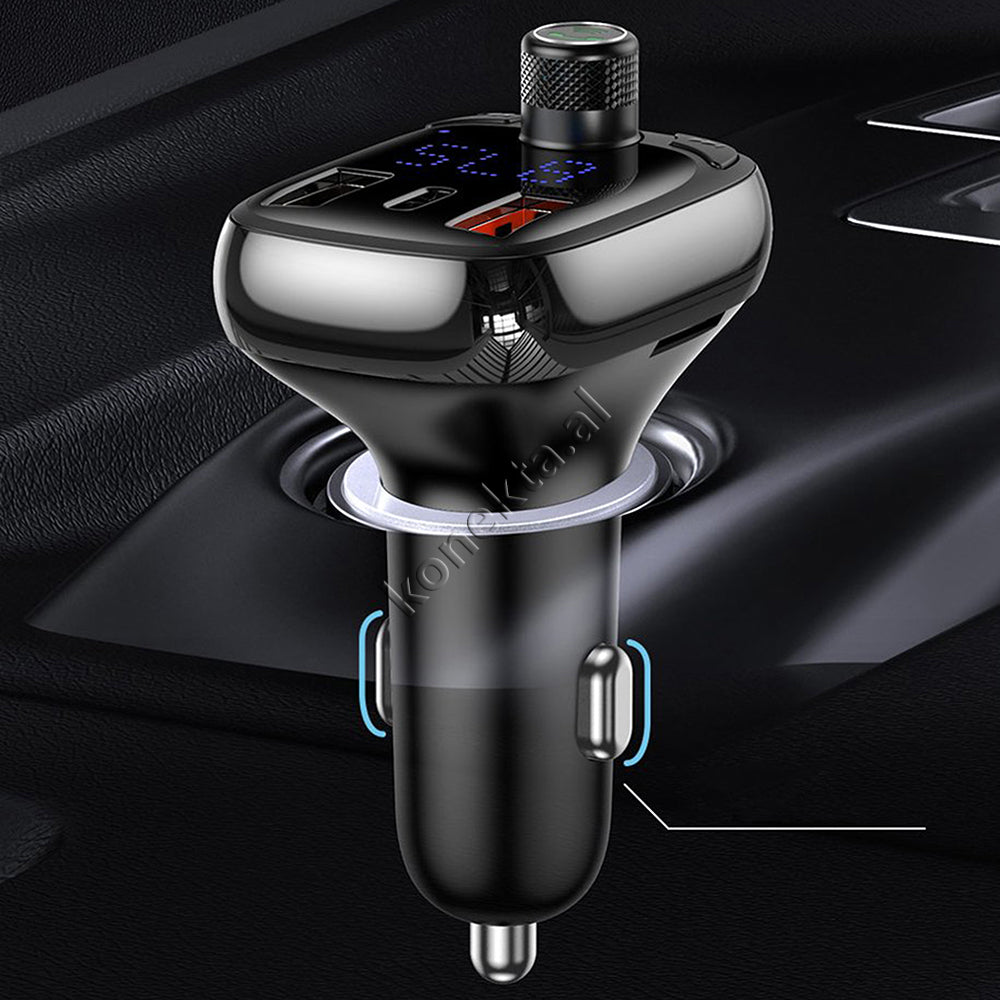 Karikues I Shpejte 36w Makine Me Mp3 Me Bluetooth Dhe Panel Digjital Baseus