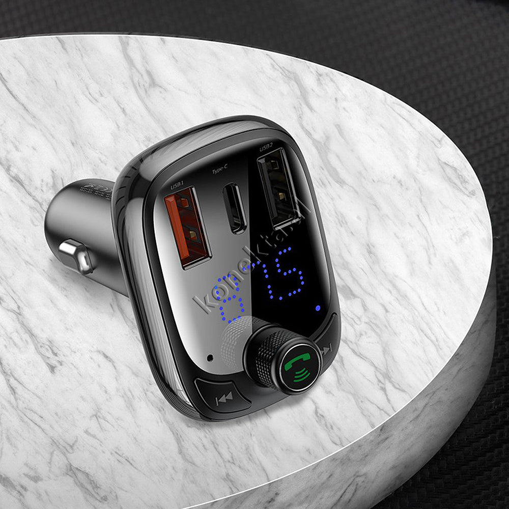 Karikues I Shpejte 36w Makine Me Mp3 Me Bluetooth Dhe Panel Digjital Baseus