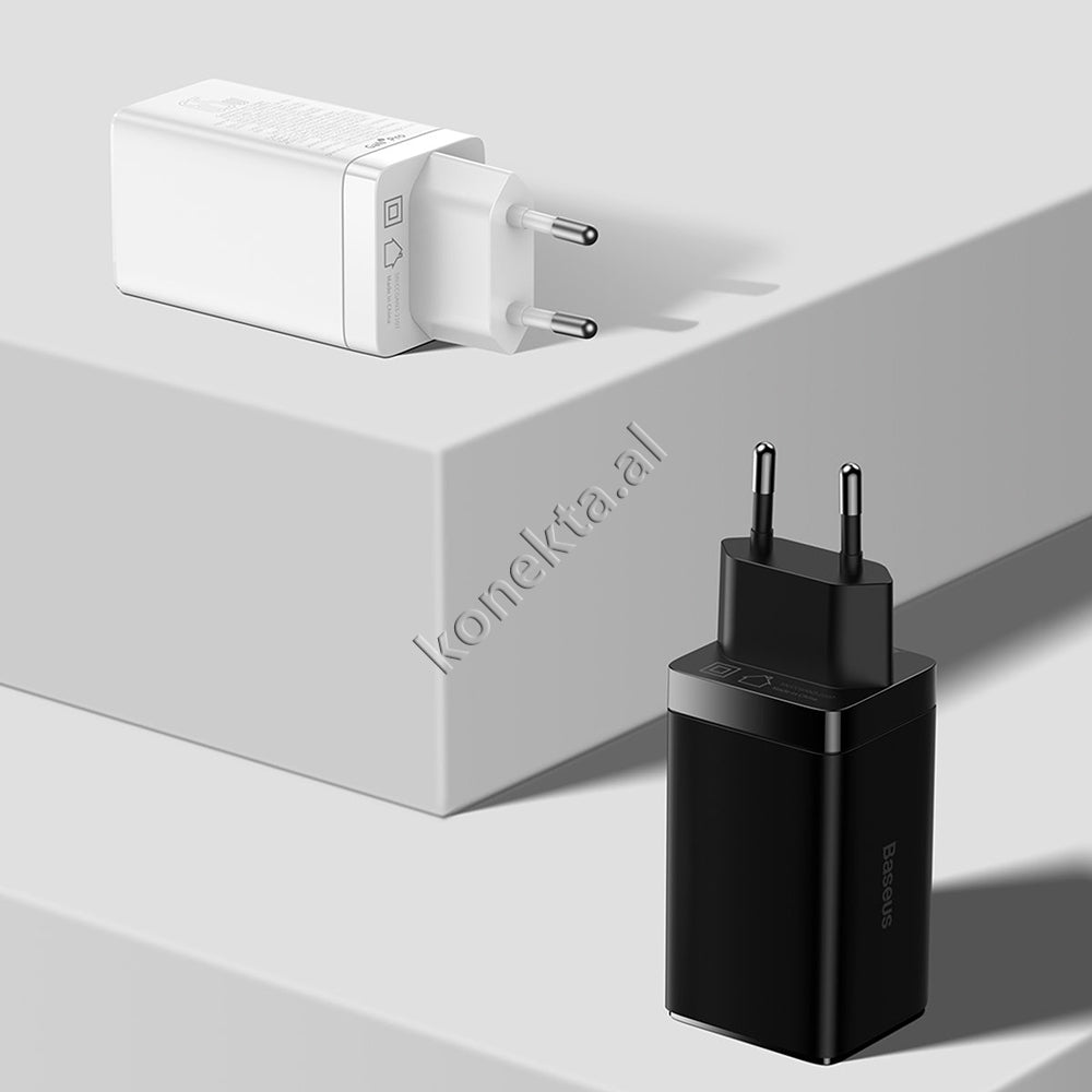 Adaptor Karikimi 65W Baseus Me 2 Porta Type-C Dhe 1 Porte USB