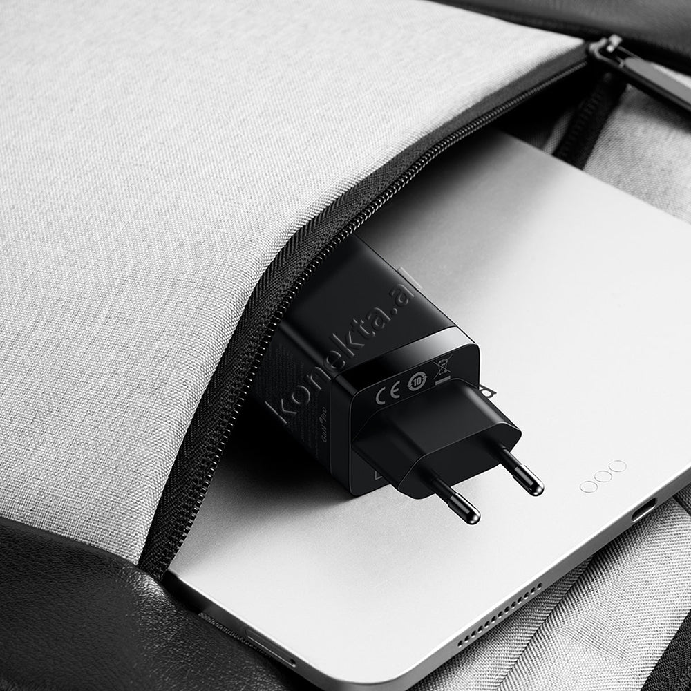 Adaptor Karikimi 65W Baseus Me 2 Porta Type-C Dhe 1 Porte USB