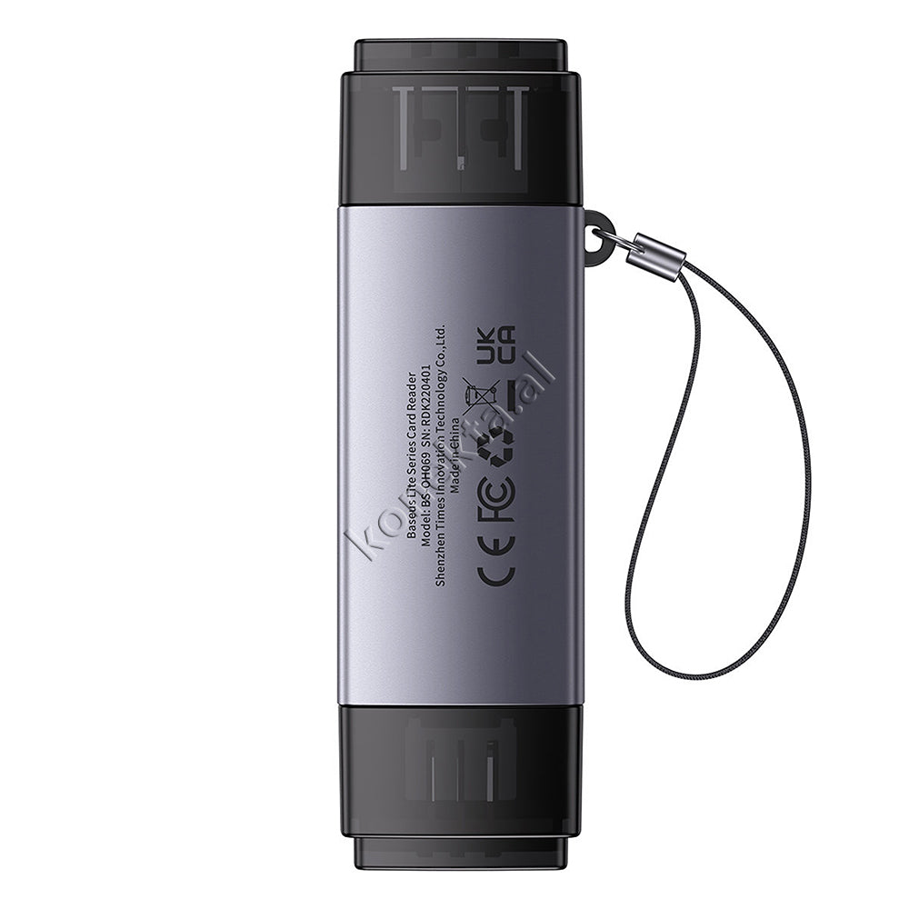 Adaptor Karte SD Dhe MicroSD Me Porte Type-C Dhe USB Baseus