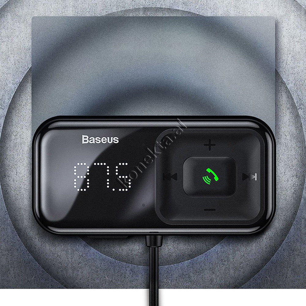 Adaptor Karikimi Dhe Mp3 Me Bluetooth Ne Forme T-je Baseus