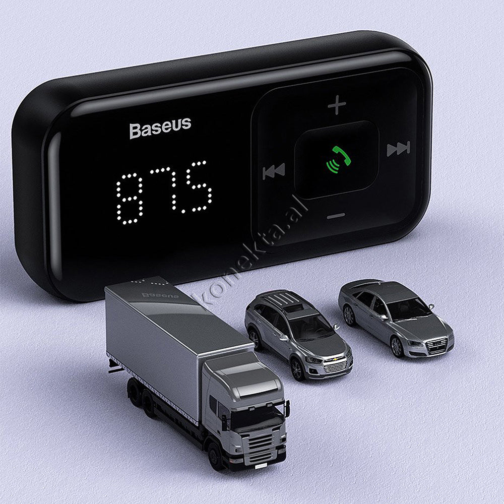 Adaptor Karikimi Dhe Mp3 Me Bluetooth Ne Forme T-je Baseus