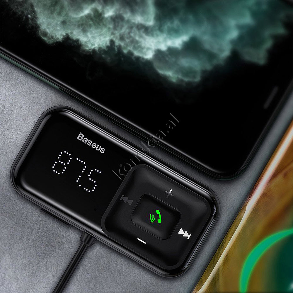Adaptor Karikimi Dhe Mp3 Me Bluetooth Ne Forme T-je Baseus