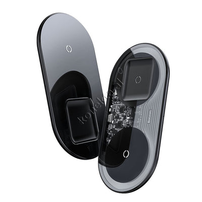 Karikues Wireless Pro 2 Ne 1 Per Smartphone Edhe Airpods Baseus Black 15w