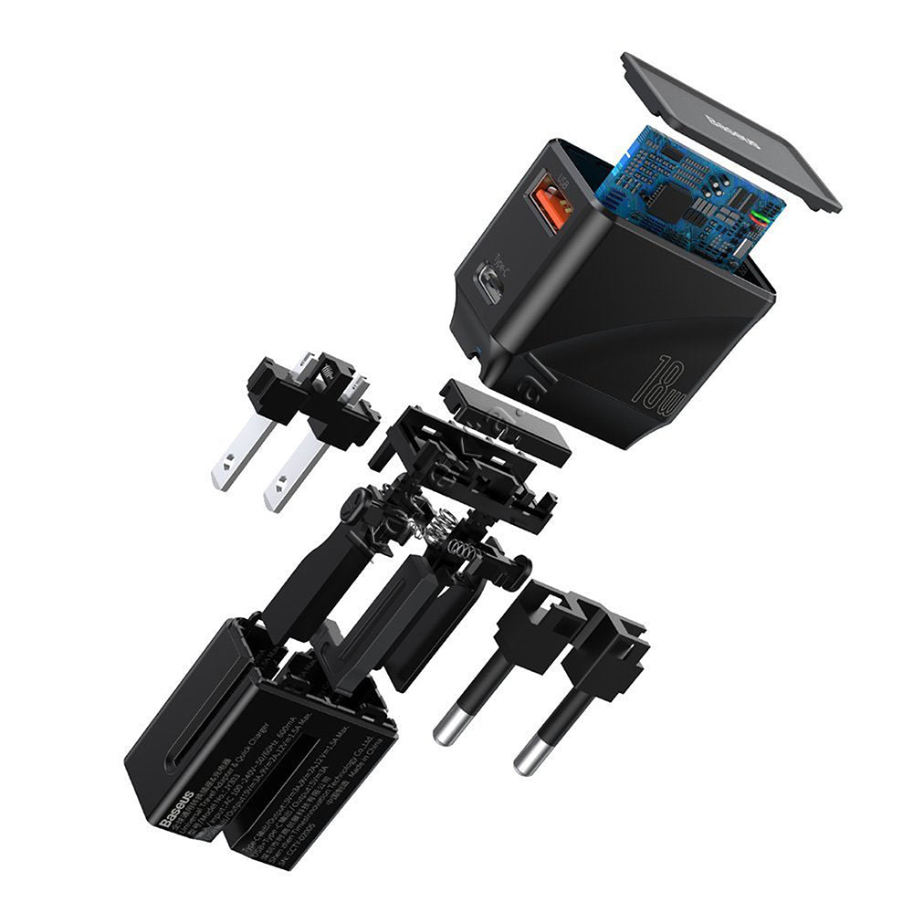 Adaptor Karikimi Universal 18w Me Karikim Te Shpejte Usb + Type-C