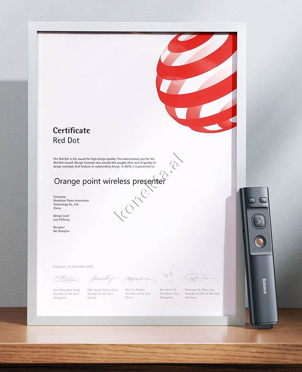 Prezantues Powerpoint Ppt Wireless Orange Dot Me Usb Baseus