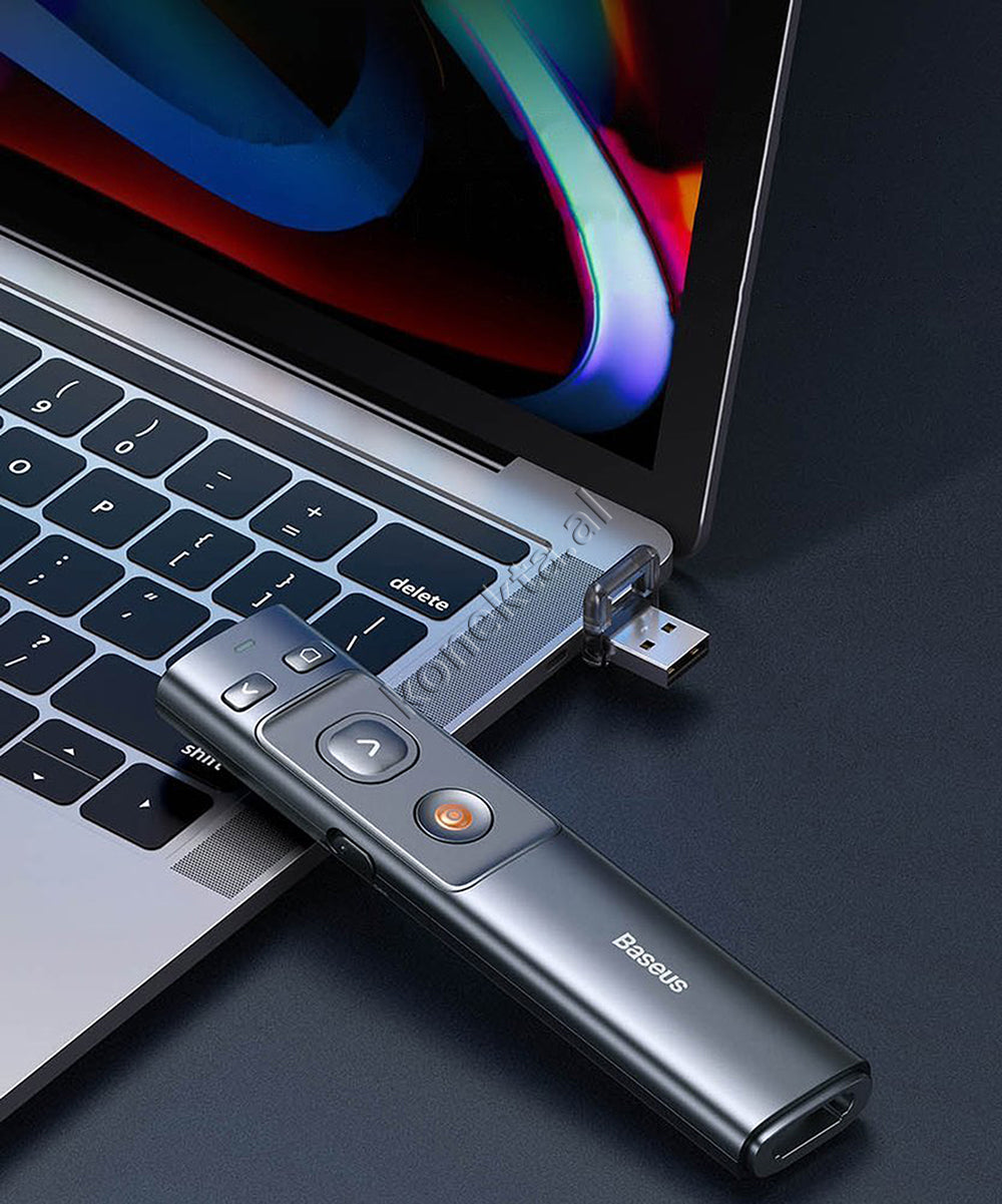 Prezantues Powerpoint Ppt Wireless Orange Dot Me Usb Baseus