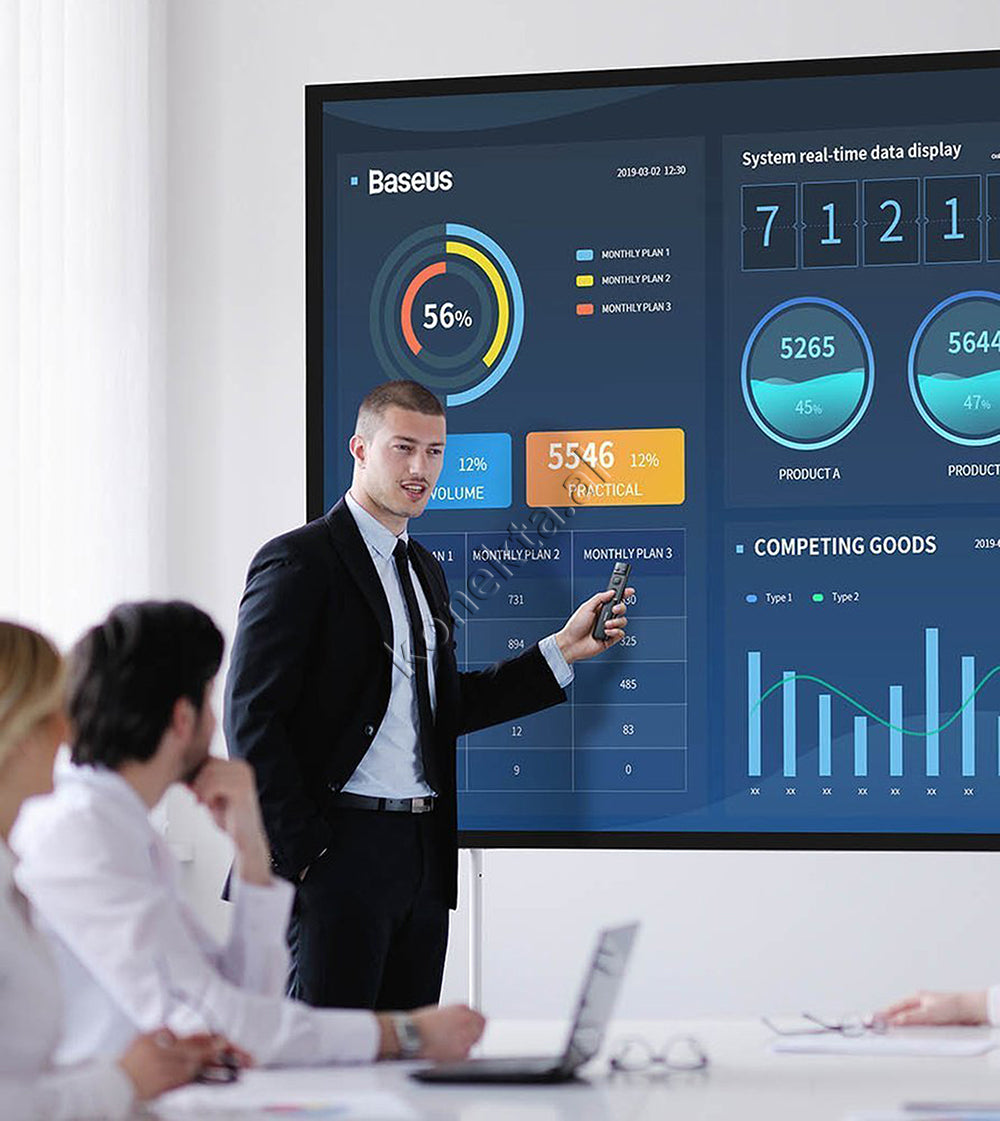 Prezantues Powerpoint Ppt Wireless Orange Dot Me Usb Baseus