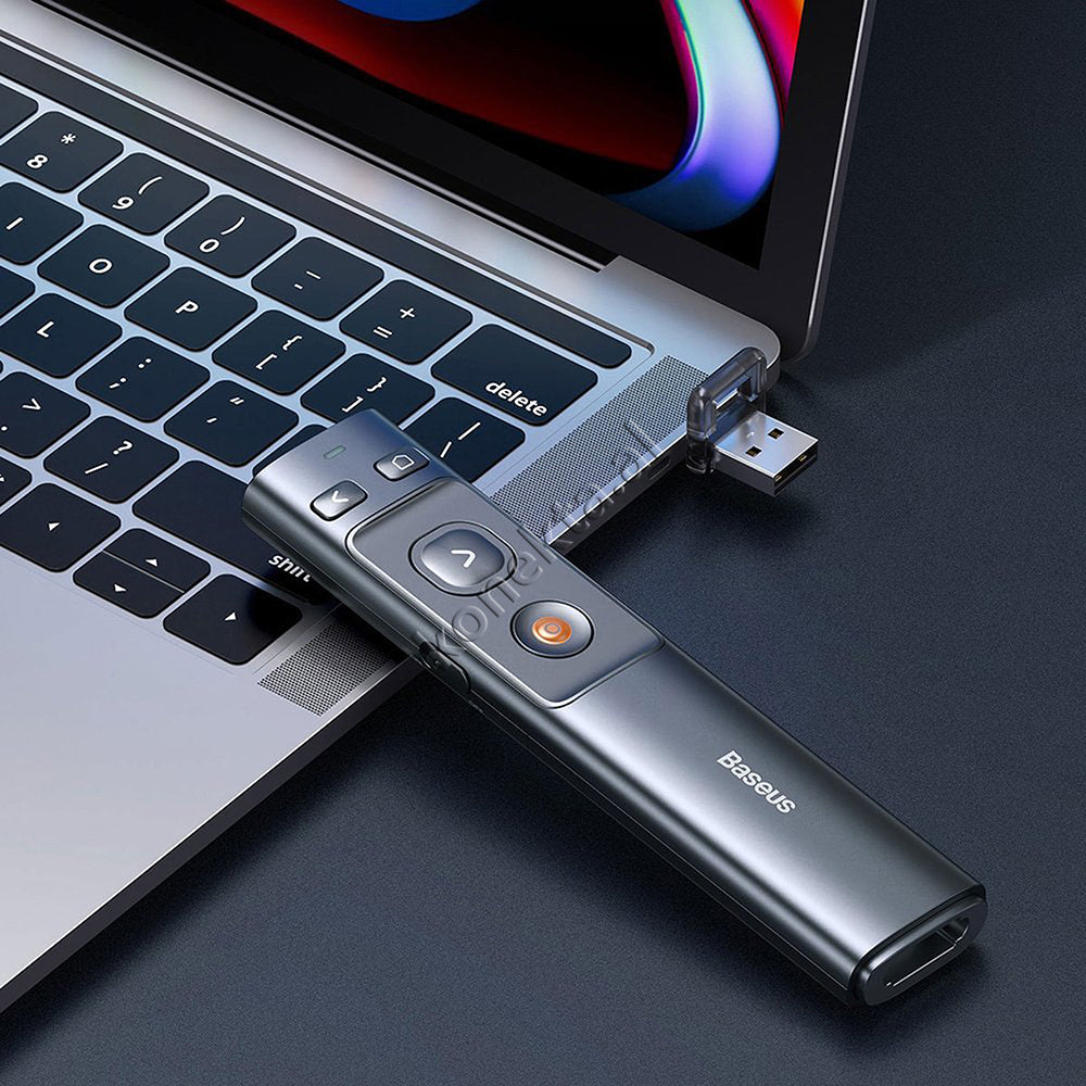 Prezantues Powerpoint Ppt Wireless Orange Dot Me Usb Baseus